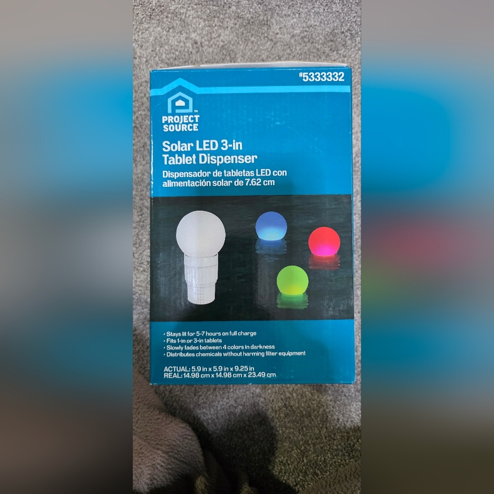 Project Source Solar LED 3-in Tablet Dispenser - Picture 4 of 4